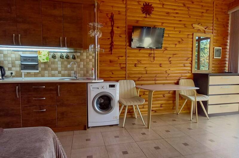 Студия с балконом с панорамными окнами
