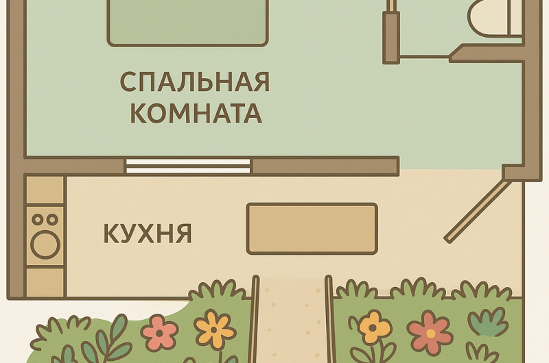 Трехместные апартаменты