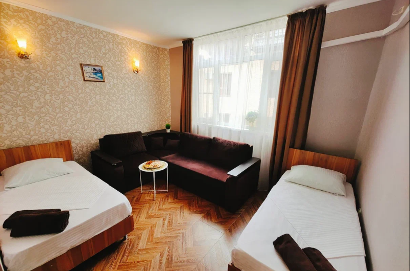 Однокомнатный четырёхместный без балкона