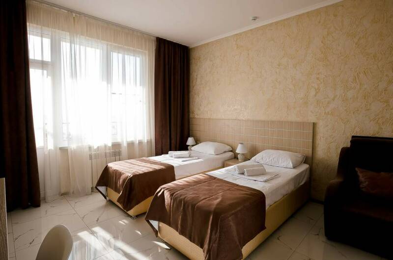 Двухместный номер с видом на море (раздельные)