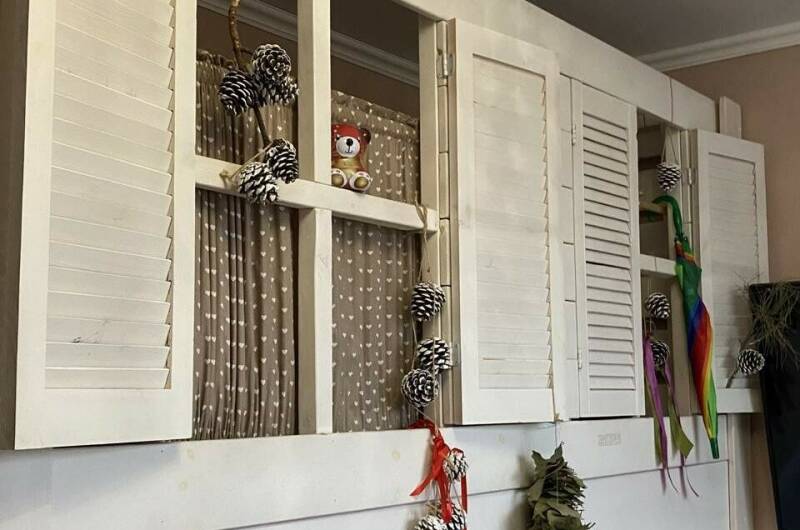 Четырёхместный номер с душем