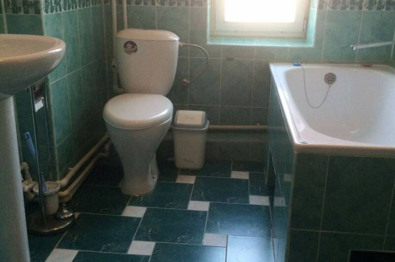 Эконом в розовом цвете с видом на зелень