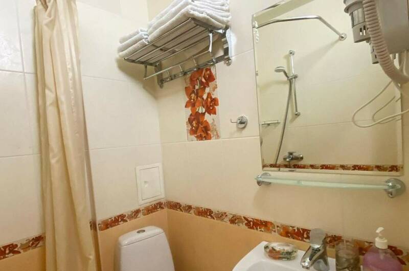 Трехместный номер с миникухней и большим балконом