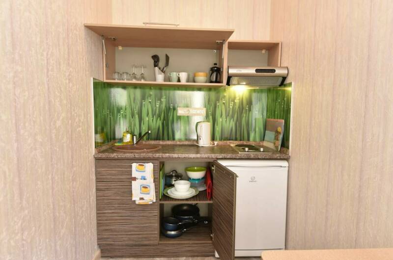 Семейный двухкомнатный номер с кухней