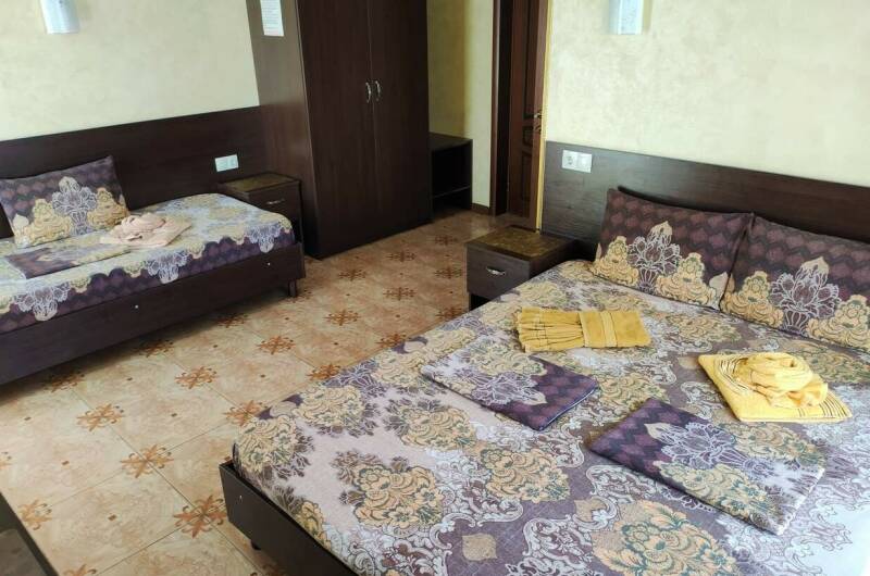 Трехместный Де Люкс Обзорный Вид на море и балкон