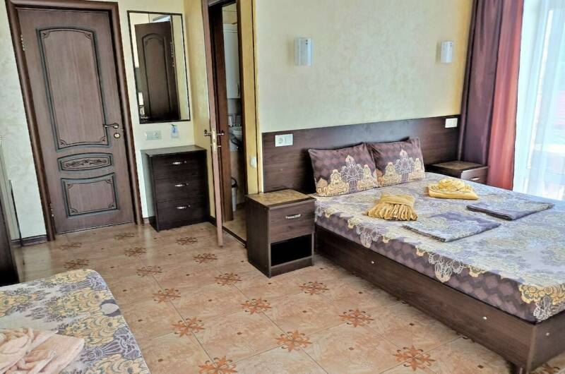 Трехместный Де Люкс Обзорный Вид на море и балкон